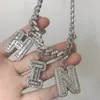 Niestandardowa nazwa Baguette List z 10 mm Miami Cuabn Link łańcuch naszyjnik biżuteria Hip Hop Bling Jewelry225m