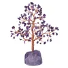 TUMBEELLUWA – arbre d'argent en cristal naturel avec Base de pierres précieuses, ornements de figurines pour la richesse FengShui, décoration de maison porte-bonheur, 213Y