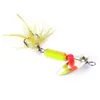 120 pcs por atacado 5,5 cm 3.7g spinner isca isca de pesca colheres de água doce água rasa baixo walleye peixes minnow lantejoulas iscas duras