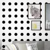 Luxury Modern nórdico círculo 3D Vinil papel de parede Wallpaper Quarto Sala Wallpapers cor branca e preta