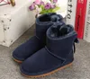 Nuevas botas de nieve de invierno para niños Estilo australiano Botas impermeables de cuero de gamuza de vaca Botas de invierno para niñas al aire libre Marca Ivg Tamaño EUR 21-35