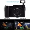 24MP Full HD 1080P 4X Digitale zoomcamera 180 graden roteerbare 3.0 inch LCD-scherm Video Vlog Camera Camcorder1