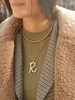 Perle d'eau douce naturelle initiales pendentif perle baroque lettre bordure épaisse chaîne lien collier pour femmes fête de mariage bijoux cadeau9652777