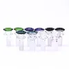 Colorful bowl different style 14mm and 18mm handle pipe for glass smoking bong bowls