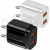 Dual 5V 2.4A Eu US USB Wall Charger QC3.0 Power Adapter For Iphone 11 12 13 14 15 Pro max Samsung F1