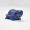 10 sztuk 1.5 "Naturalne Lapis Lazuli Cenny Kamień Szlachetny Żółw Religijny Lucky Statue Symbol długiego życia Feng Shui Talisman Turtle Rzeźba