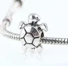 100Pcs Tibetan Silver Metals Big Hole Beads Tortoise Charms Spacer Beads For Jewelry Making 16x13mm