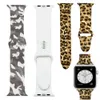 Silicone Camo Flor Leopard Impresso Banda Strap Para Apple Watch Series1 2 3 4 5 38 milímetros 42 milímetros 44 milímetros 40 milímetros