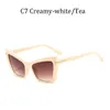 Cat Eye Fashion Women Sunglasses Men Vintage Design okulary przeciwsłoneczne plastikowe Oculos UV4001226K