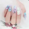 100 pezzi farfalla decorazioni per unghie artistiche 3D fai da te paillettes fiocchi emulazione design fascino fette di unghie punte accessori per manicure