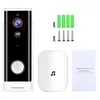 1080p WiFi Doorbell PIR Monitor 2-Way Intercom Camera Video Tuya Smart Life App Control Door Bell + Ding Dong EU Plug1