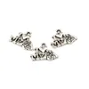 300 sztuk Antique Silver Jednostronny Design "Kocham mojego psa" Charms Wisiorki DIY Jewelry 17 x13mm A-610