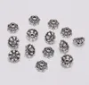 200pcs antike silberne Perlen-End Caps Blumen-Korn-Kappen für Schmuck, die Entdeckungen Diy Zubehör Großhandel 8mm