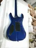 Custom Shop M-II FR-DLX Blue Ocean Electric Guitar Tremolo bridge China Black Hardware Made Electeic Guitar Free Shipping