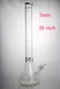 riesige Glaswasser Bong Rohre Becher Basis Bong Super schwer 20 '' Glass Bong 7mm Wasserpfahlbecher dicke klassische Bongs für trockene Kraut Raucherbong