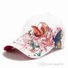 botão de lantejoulas Cap mulheres bordado borboleta flor pato chapéu bordado língua ajustável até chapéu borboleta chapéu de festa T500215 das mulheres