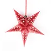 Kerstdecoraties 3D-glanzende ster stereo laser papier lantaarn pentagram lamp 30cm / 45cm / 60cm hangende boom ornamenten scène decoratie1