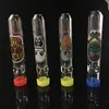 Mini Think Pyrex Glas One Hitter Zigarettenspitze Glas Steamroller Pfeife für Tabak-Trockenkräuter-Handpfeifen