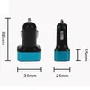 Cellphone 3 USB Car Charger Aluminium Alloy 2.1A+2.0A+1.0A Auto Universal 12V Adapter High Quality Cell Phone Chargers