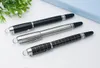 Luxo Crystal Head Roller Ball Pen School Office Stationery Business Gift Recil Refil Nome Gravado