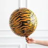 22 Zoll 4D Tierdruck Folienballons Geburtstag Hochzeit Wald Party Dekor Heliumballons Tiger Leopard Schlange Zebra Giraffe Dusche