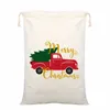 38 regali di Natale in stile borse con coulisse panno di cotone tasca tascabile borsa di tela stampata borsa regalo di Natale per bambini T9I00575