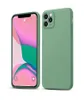 Cube magique imité Silicone liquide TPU housse bord droit pour IPHONE 12 11 PRO MAX XR XS 6 7 8 PLUS 100 pièces/lot