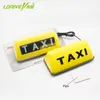 LDRIVE 1 PC 12V 5W Bright Led Car Roof TAXI CAB Indicator Lamp Sign Yellow Red Taxi Light Lamp Adhesive Tape Mounted