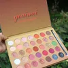 Palette de fards à paupières GEAIMEI imperméable de longue durée Cosmétiques 35 couleurs Maquillage en poudre pressée pour les yeux scintillants mats Facile à porter DHL gratuit