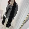 Tide Brand Tb Fourbar British Style Student Couple Christmas Tassel Soft Waxy Wool Scarf Shawl6868655