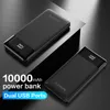 10000mAh Power Banks Slanke USB 10000 MAH Powerbank Draagbare Externe batterij-oplader Pack voor iPhone Xiaomi MI 9 Poverbank