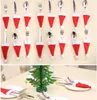 Barato en stock santa claus mini gat mínimo cena de interior de la cuchara decoraciones adornos de navegación de naves de nave favor navida2908162