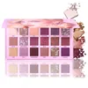 Zmienna Zmienna Różowa Fioletowa Nude Eye Shadow Paleta Makeup 18 Kolory Matte Shimmer Glitter Eyeshadow Proszek