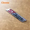 Metalen STline ST lijn Auto-embleem Badge Auto Decal 3D Sticker Embleem voor Focus ST Mondeo Chroom Mat Zilver Zwart9233880