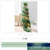 Xmas Hem Green Pine Needle Garland Vine 5.5m Grön Blad Julfest Plast Hängsmycke Tinsel Hängande Dekorationer Löv