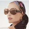 Nuevas gafas de sol de lujo 811 para mujer Diseñador Popular Simple Protección UV Lente con revestimiento Marco ovalado clásico Calidad superior Viene con Pa8500548