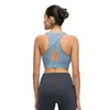 Yoga gola alta esportes sutiã triângulo oco volta reunidos à prova de choque roupas de ginásio mulheres roupa interior yoga correndo fitness acolchoado colete 3200686