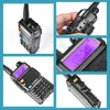 2PC Baofeng UV5R рации профессиональный CB радио приемопередатчик Baofeng UV5R 5W Dual Band Radio VHFUHF Ручной манипулятор двухстороннее