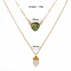 Natuurlijke Zoetwaterparels Ketting Abalone Shell Necklace Retro Lange Mode Kettingen 2020 Kettingen Sieraden