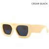 2020 New Fashion Designer Oversized Polygon Solglasögon Män Vintage Shield Cool Ins Women Sun Glasses UV400