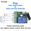 433 MHz Kablosuz Uzaktan Kumanda Anahtarı DC 12V 1CH Röle Alıcı Modülü ve RF Verici Elektronik Kilit Kontrolü DIY