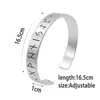 Norse Viking Futhark Runes Bracelet Men Scandinavian Jewelry Vikings 여성을위한 이교도 Bangle6265981