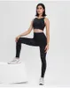 L-112 Spandex Frauen Yoga Volle Hosen Hohe Taille Sport Gym Tragen Leggings Elastische Fitness Dame Overall Lange Strumpfhosen Workout nackte Hosen