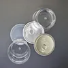 Plastic Cans Custom Made Bottles Tin Clear PET Can 100ml Capacity Food Grade Storage Smell Proof for 3.5g Gram Tobacco Dry Herb Flowers