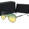 0122 Voiture Carreras Lunettes de soleil miroir lentille pilote cadre avec lentille supplémentaire échange voiture grande taille hommes conception sunglass2848830