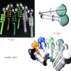 Colorful Thick Glass Smoking Pipes Glass Oil Burner Pipe Bubbler Smoking Pipes Cigarette Smoke Accessories bongglass