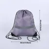 Reflekterande remsa ryggsäck student träningsport polyester ryggsäck buntficka reflekterande band dragkedja väskor vt1627