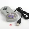 Prise USB poignée filaire contrôleurs de jeu manettes de jeu manettes de jeu accessoires de lecteur pour consoles de jeu rétro portables SNES