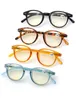 Kadın Erkek Yuvarlak Okuma Gözlükleri Anti Mavi Ray Retro Vintage Bilgisayar Gözlükler Işık Moda Presbiyopik Cam Diopter 0 0.5 2