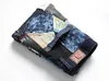 Masowa moda Zgrana dżinsy Patch Patchwork Streetwear Proste dżinsowe spodnie dla mężczyzn Hip Washed316b